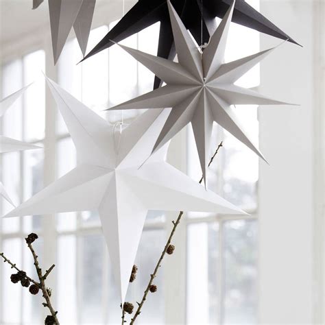 Hanging Paper Star Decoration By Idyll Home