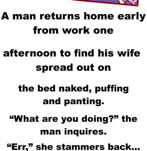 One Day He Found His Wife Naked On Bed Your Funny Page