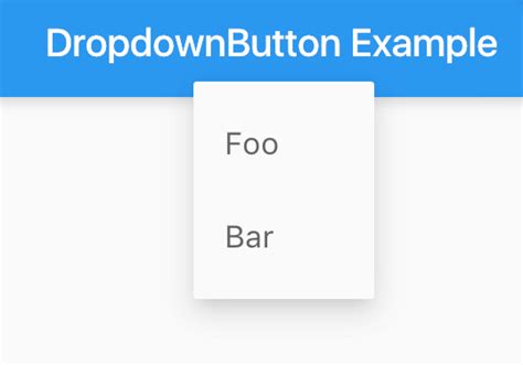 Dart Flutter Tutorial How To Create A Dropdown Button