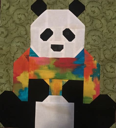 Pandas In Sweaters Quilt Pattern