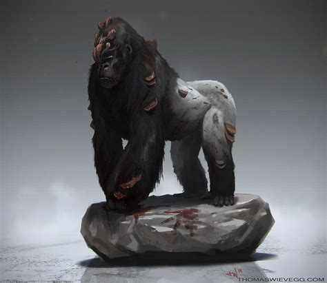 Cordyceps Gorilla Thomas Wievegg The Last Of Us Zombie Art Undead Art