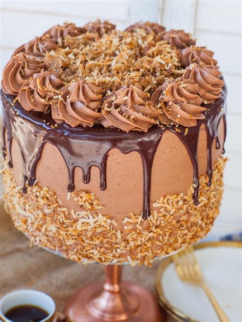 German chocolate is delivered directly from germany in not more as three days if you want. The BEST German Chocolate Cake (video) - Tatyanas Everyday ...