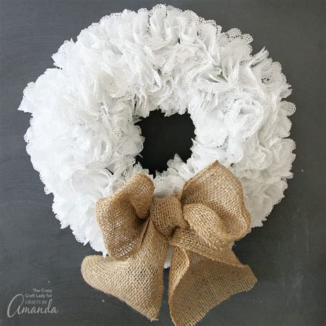 Doily Wreath A Simple And Beautiful Wreath For Any Season