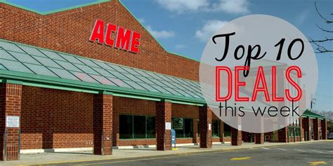 You can also check their website here where they may have promotions and savings. 10 of the Most Popular Deals at Acme - Ending 12/5Living Rich With Coupons®