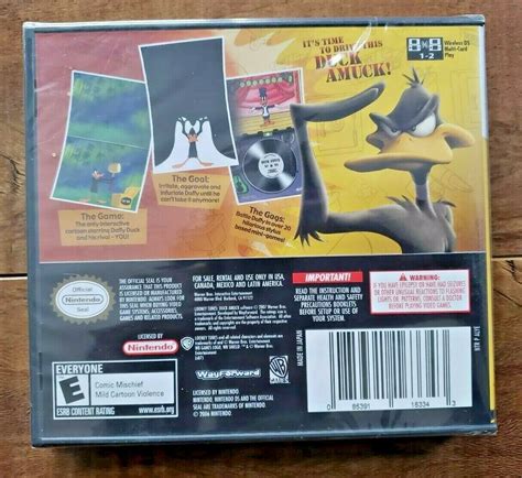 Looney Tunes Duck Amuck Nintendo Ds 2007 New Factory Sealed