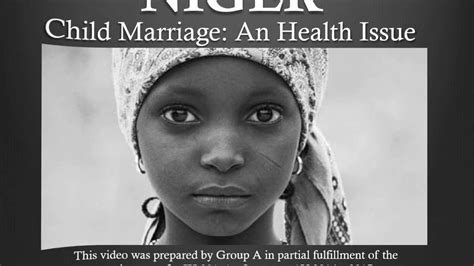 Niger Child Marriage A Health Issue Youtube