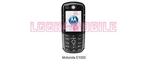 Motorola E1000 Caractéristiques Fiche Technique Et Prix Look4mobile