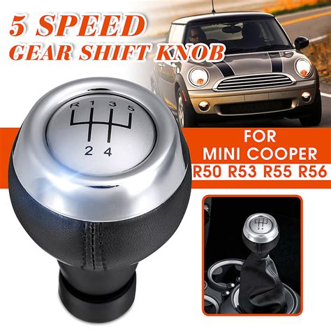 5 Speed Gear Stick Shift Knob For Mini Cooper R50 R53 R55 R56 R57 R59