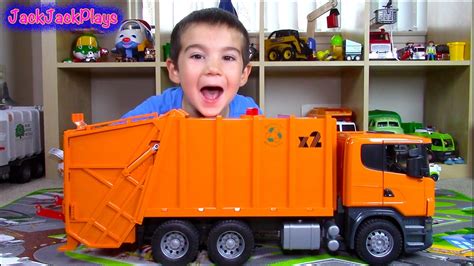 Bruder Scania Garbage Truck Surprise Toy Unboxing Playing Recycling