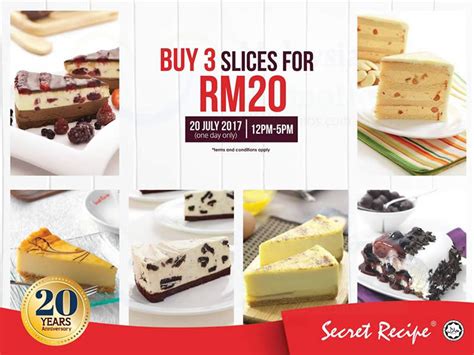 Order delicious cake online in malaysia that delivered to their door next day. Secret Recipe: RM20 for 3 slices of reg-range cakes ...