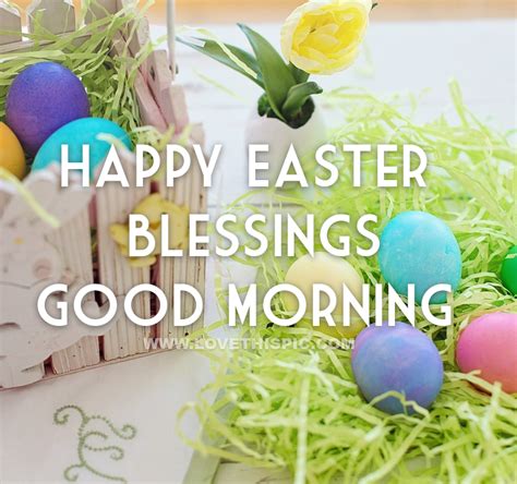 Colorful Pastel Eggs Good Morning Easter Blessings Pictures Photos