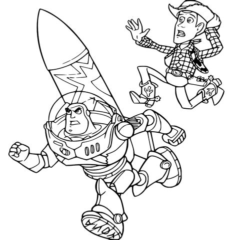 Printable Toy Story Coloring Sheets Easy For Kids Blank Outline