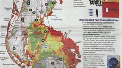 Pinellas County Evacuation Map Time Zones Map World