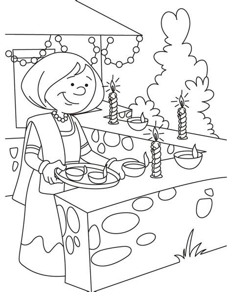 2.great chefs let their imaginations run wild when they create new dishes. Celebrating the Luminous of Diwali Colouring Pages - Picolour