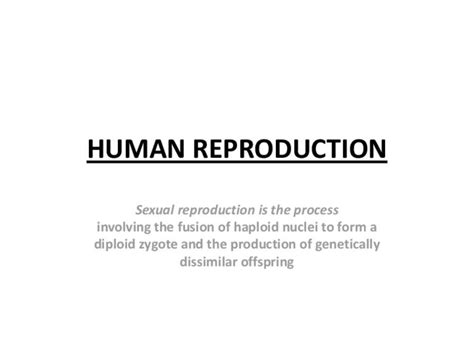 Powerpoint Human Reproduction