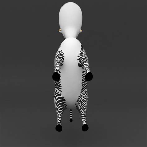 3d Model Zebra Rigged Toon Style 3d Model Vr Ar Low Poly Cgtrader