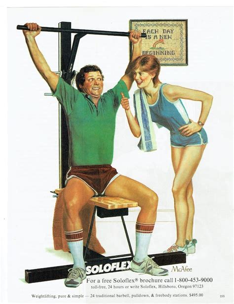 1982 Advertisement Soloflex Home Gym 80s Fitness Weightlifting