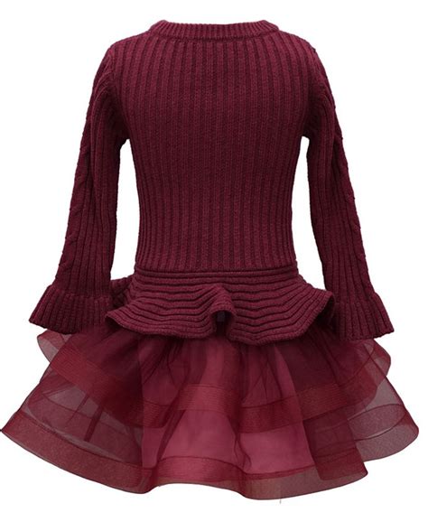 Bonnie Jean Big Girls Cable Knit Sweater To Tutu Dress Macys