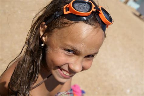 Preteen Girl On Sea Beach Stock Image Image Of Petite
