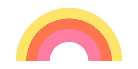 Premium Vector Cute Rainbow Icon Vector Illustration