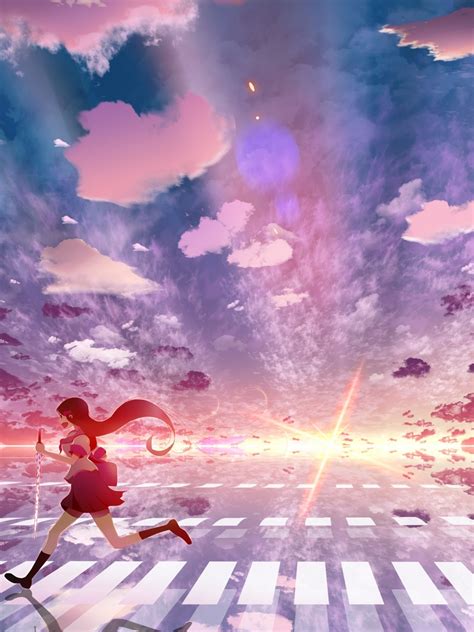 1536x2048 Resolution Girl Anime Sky 1536x2048 Resolution Wallpaper