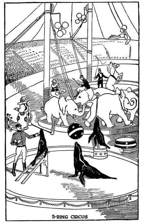 Color pictures, email pictures, and more with these dogs coloring pages. Vintage Kids Printable - 3 Ring Circus Coloring Page - The ...