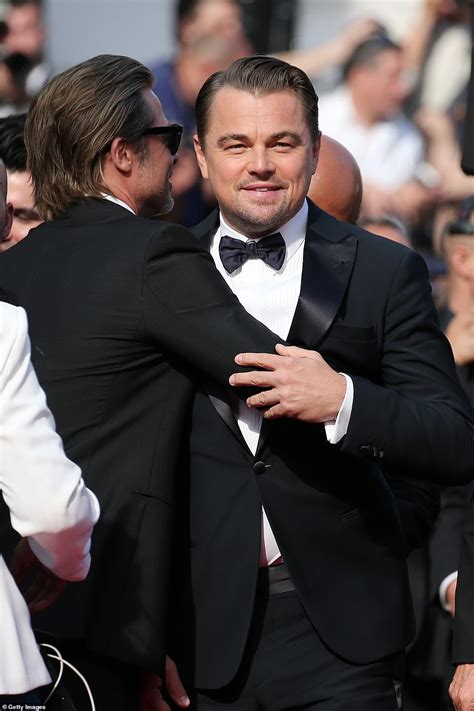 Leonardo Dicaprio And Brad Pitt Embrace At Once Upon A Time In Hollywood
