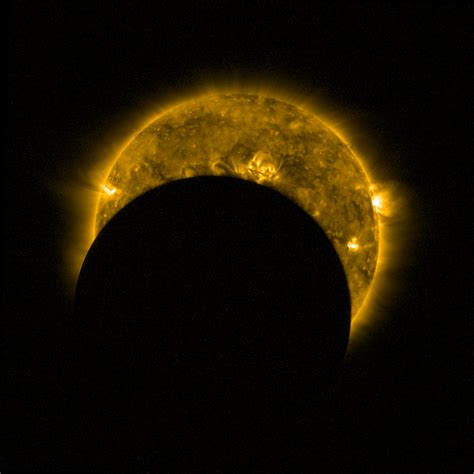 Space In Images 2017 08 A Partial Solar Eclipse Seen From Space