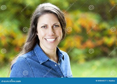 Portrait Of A Mature Woman Smiling At The Camera Stock Image Image