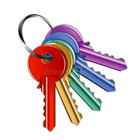 5 Keys Clip Art