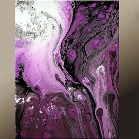 Violeta Acrylic Pouring Art Pouring Painting Acrylic Art Modern Art