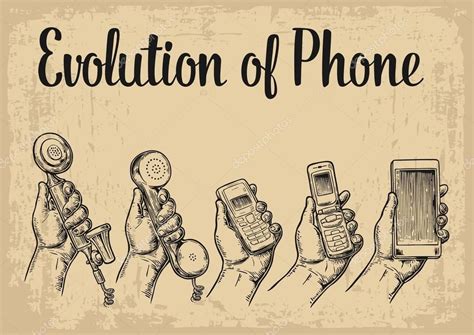 Evolution Of Communication Devices From Classic Phone To Modern