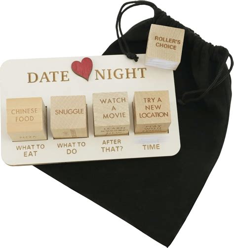 Date Night Dice Date Night Ideas Game Kit With 5pcs Wooden Dices