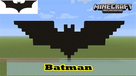 Minecraft Pixel Art Tutorial And Showcase Simple Batman Symbol Logo