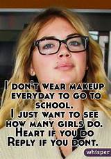 Pictures of How To Wear Makeup To School