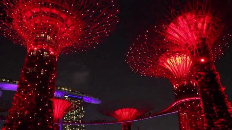 Hd Gardens By The Bay Light Show Singapore 2018 Youtube