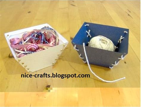 Nice Crafts طريقة صنع سلة رائعة بالورق