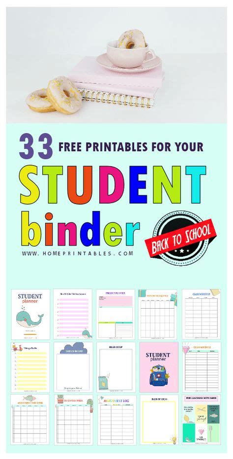 Free Student Binder Printables 33 Amazing Pages Student Binders