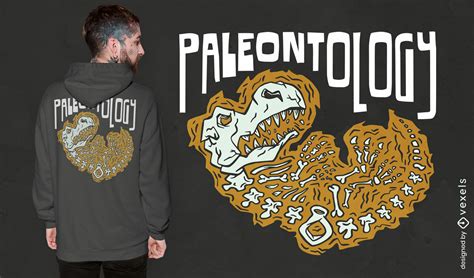 Dinosaur Skeleton And Bones T Shirt Design Vector Download