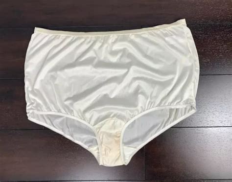 vanity fair vintage nylon panties sheer granny panties sissy panty sz 9 ivory 28 00 picclick