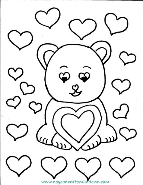 As each bubble is blown, the child can focus her attention on the pretty colors or shape of the bubble and work on that breathing. Valentine's Day Coloring Pages for Kids - Free Printables | No, YOU Need To Calm Down!