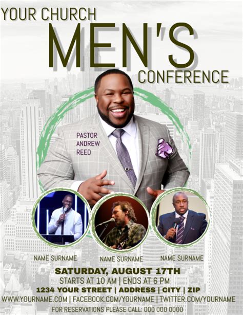 Copy Of Church Mens Conference Flyer Template Postermywall