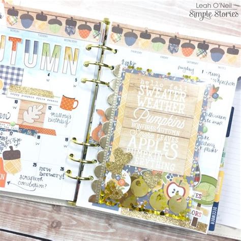 Ivory Carpe Diem Planner With Hello Fall Collection From Creative Team