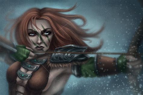 Aela The Huntress By Riikozor On DeviantArt Skyrim Skyrim Art Huntress