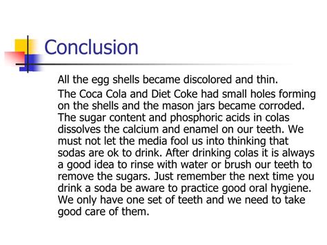 Ppt Soda And The Effects On Our Teeth Powerpoint