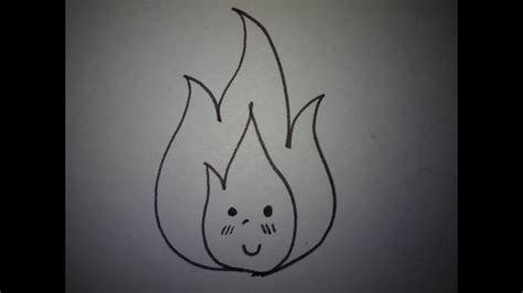 Ik wil door de toegevoegd na 6 minuten: hoe teken je een schattig vlammetje (makkelijk) (how to ...
