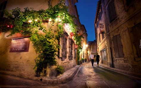 Edycja Tapety Domy Ulica Saint Remy De Provence Francja