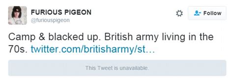 British Army Accused Of Racism Over Blacked Up Soldier Tweet Daily Mail Online