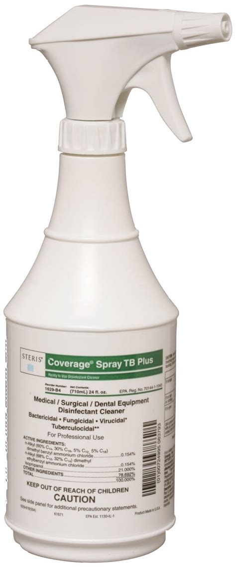 Steris Coverage Spray Tb Plus Ready To Use Disinfectant Cleaner
