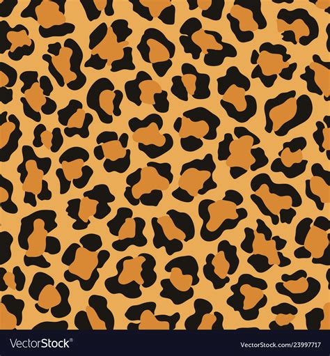 Leopard Animal Print Seamless Pattern Royalty Free Vector